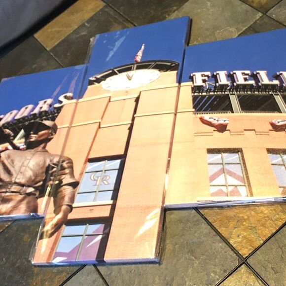 Colorado Rockies Coors Field 5 piece Canvas Set-factory sealed - Picture 2 of 5
